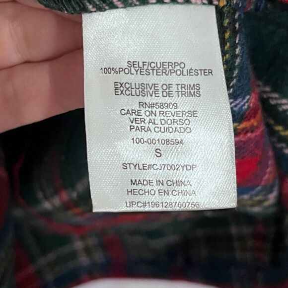 Copper Key Square Neck Mini Dress Women Size S Plaid Sleeveless Front Slit - Picture 5 of 9